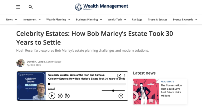 Celebrity Estates How Bob Marleys Estate Took 30 Years to Settle