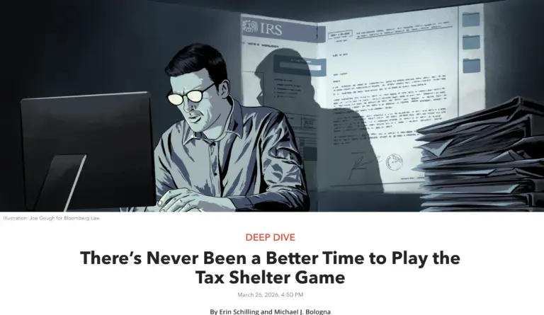 There’s Never Been a Better Time to Play the Tax Shelter Game - Blomberg Wealthrive